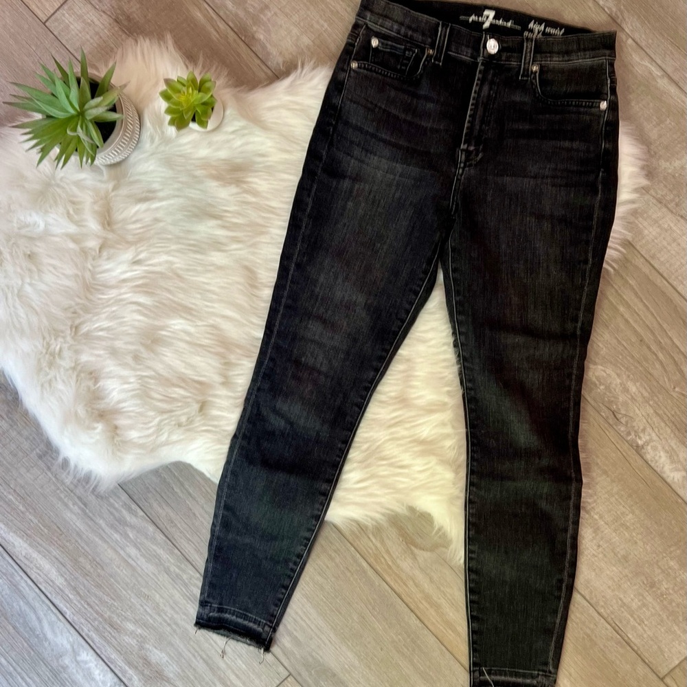 7 FOR ALL MANKIND | High Rise Black Jeans Modern Fit (27/4)